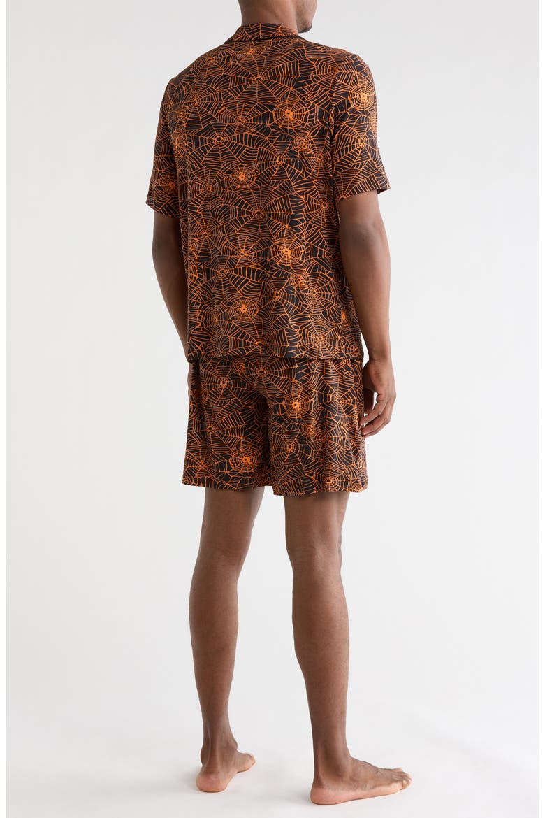 Enzo's Dixie Short Pajamas, Alternate, color, SPIDERWEB PRINT