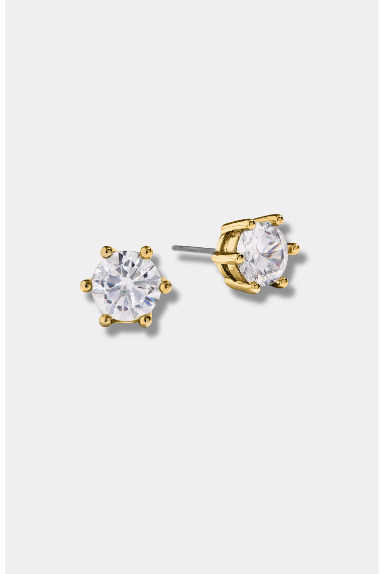 Sparkle Stud Earrings, Alternate, color, Gold