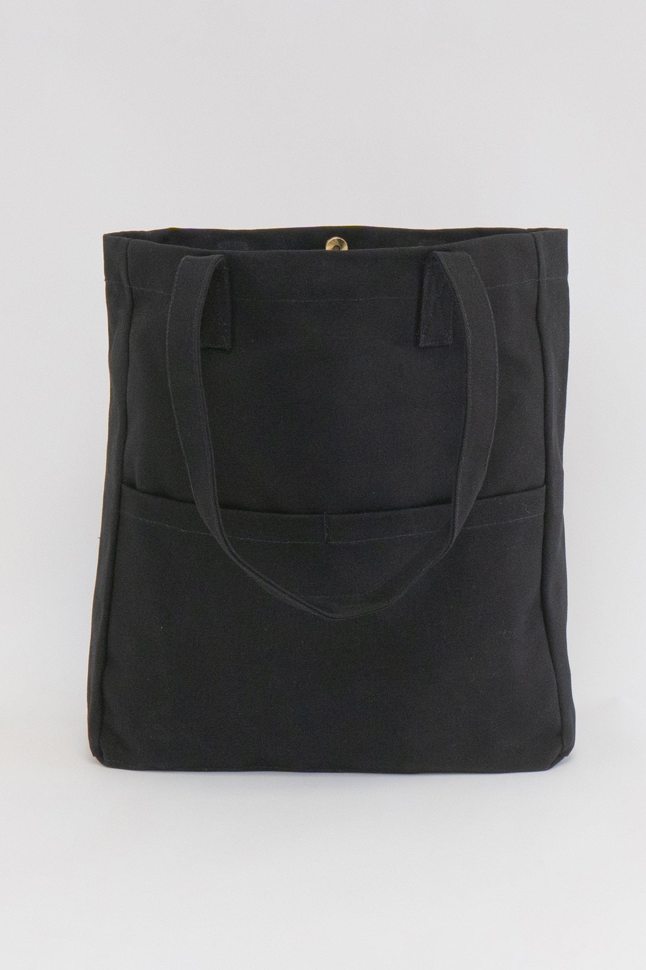 Terra Thread Organic Cotton Canvas Work Tote Bag, Alternate, color, Ivory Black