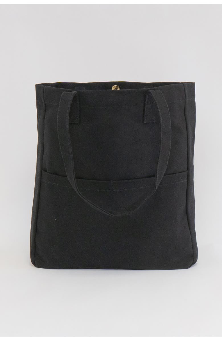 Terra Thread Organic Cotton Canvas Work Tote Bag, Alternate, color, Ivory Black