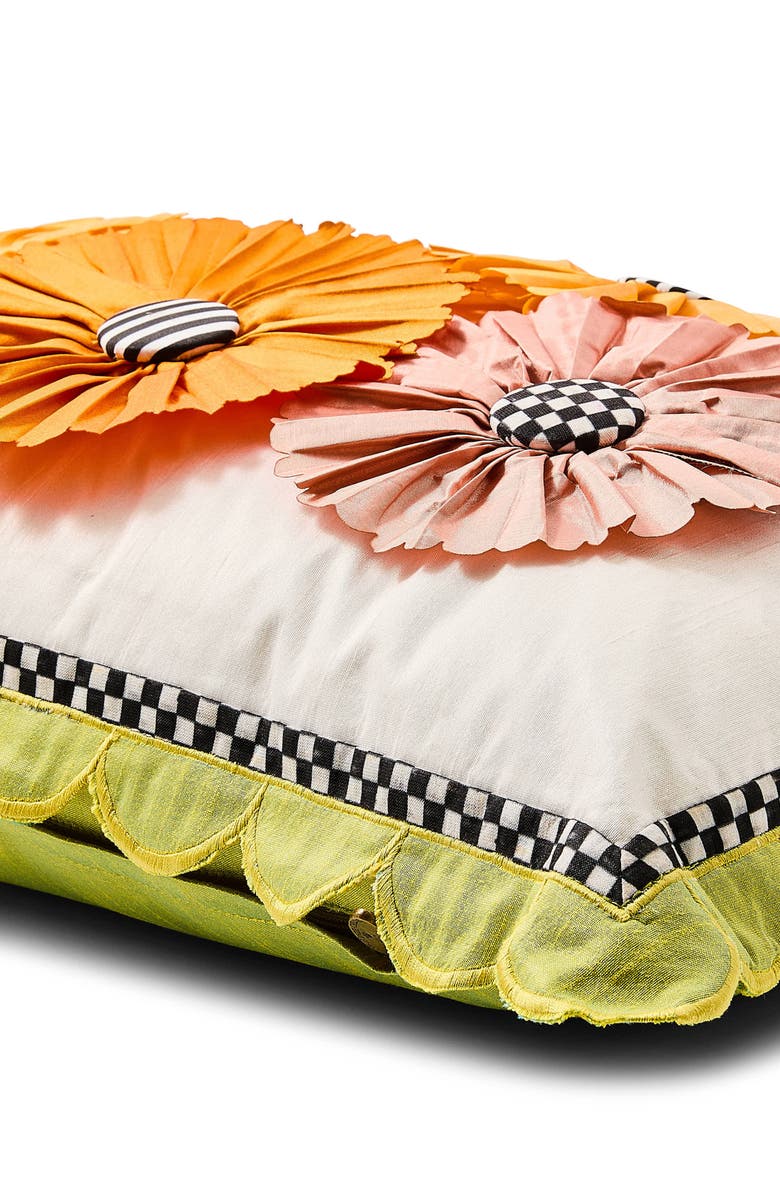 MACKENZIE CHILDS Spring Bouquet Lumbar Accent Pillow, Alternate, color, White