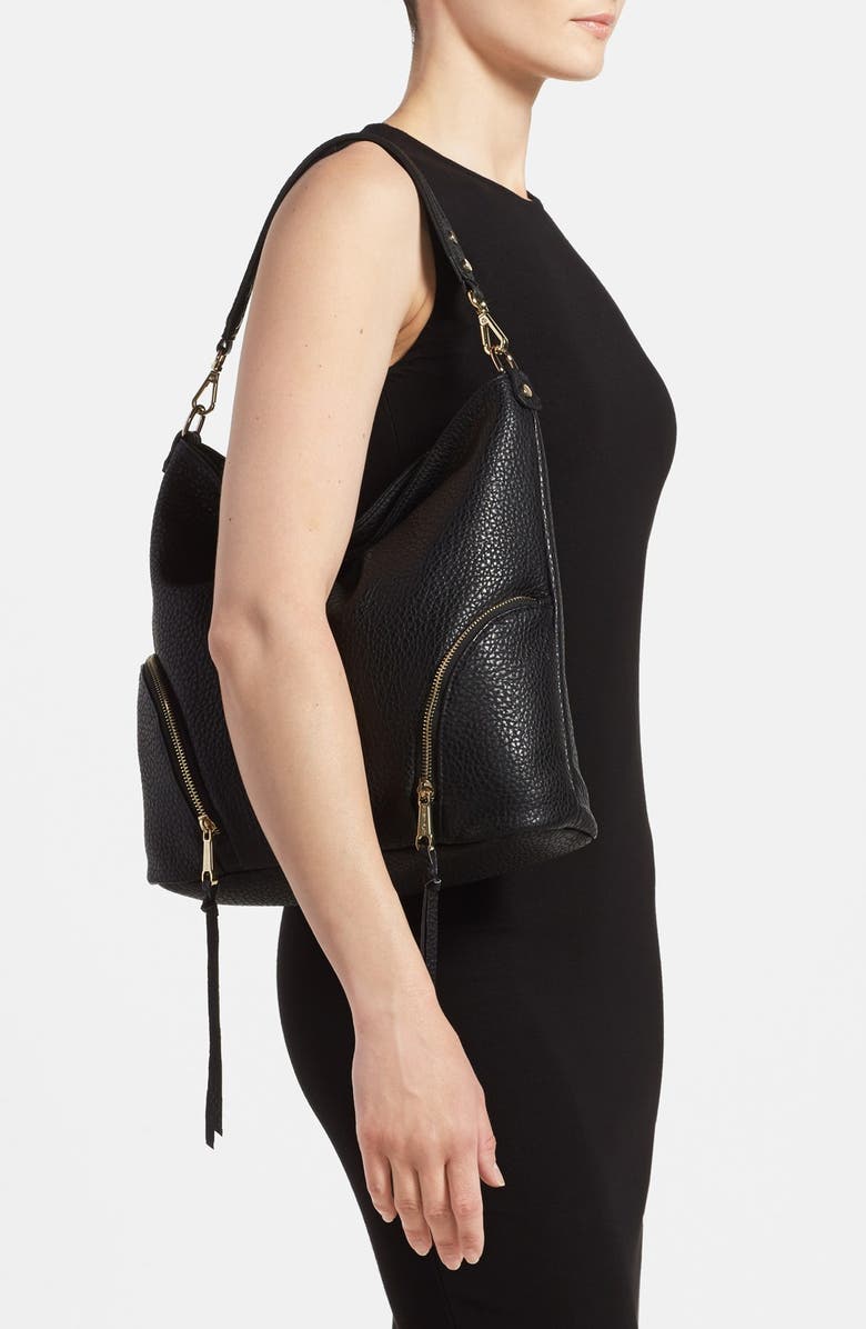 POVERTY FLATS by rian 'Round Zip' Hobo Bag, Alternate, color,