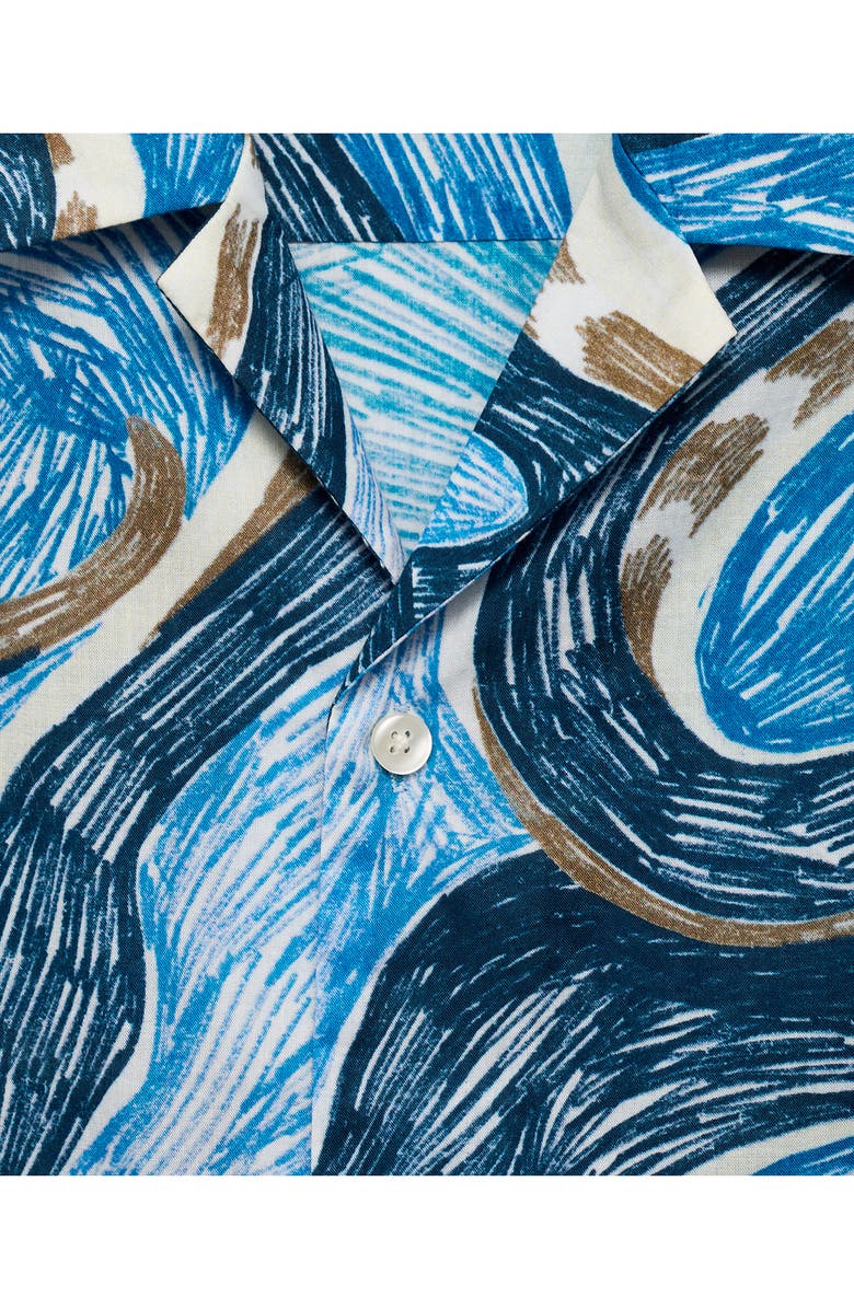 MANGO Regular Fit Print Camp Shirt, Alternate, color,