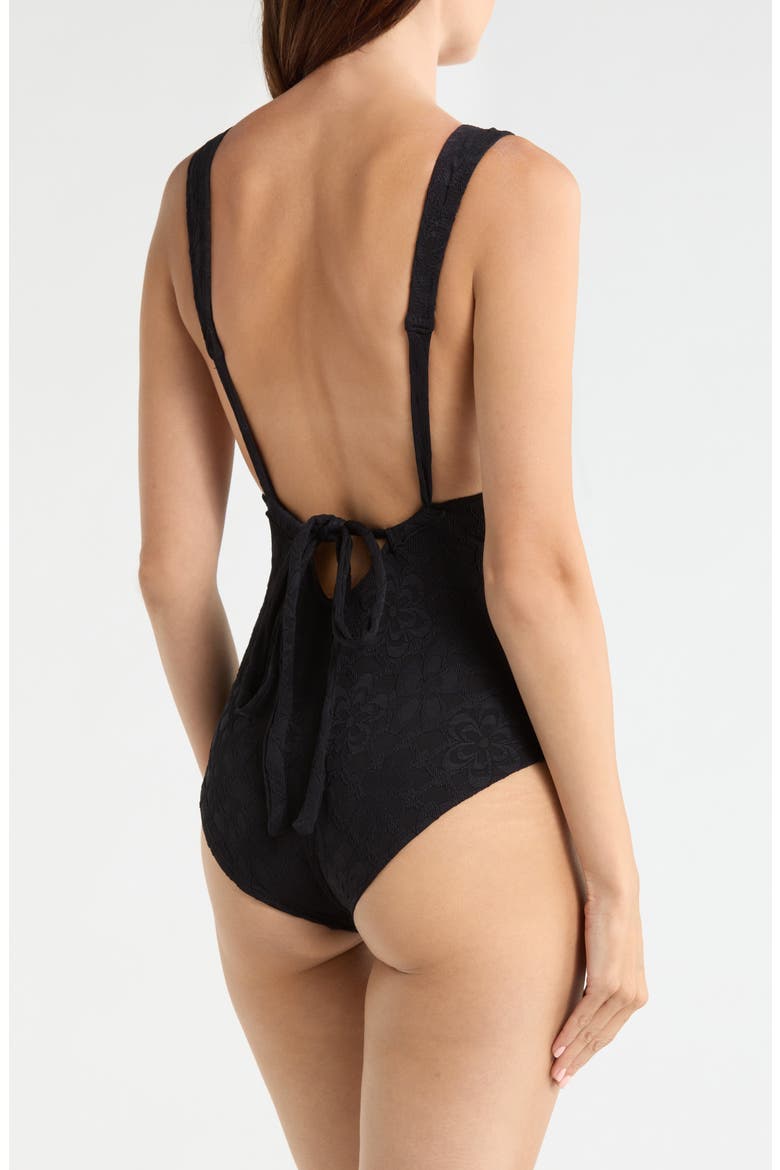 Ivy Surf One-Piece Swimsuit, Alternate, color, BLACK