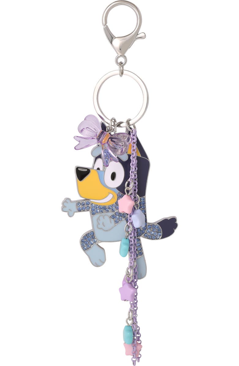 BLUEY Bag Charms with Lobster Clip, Liquid and Pave Crystals Charm Keychains, Main, color, Blue