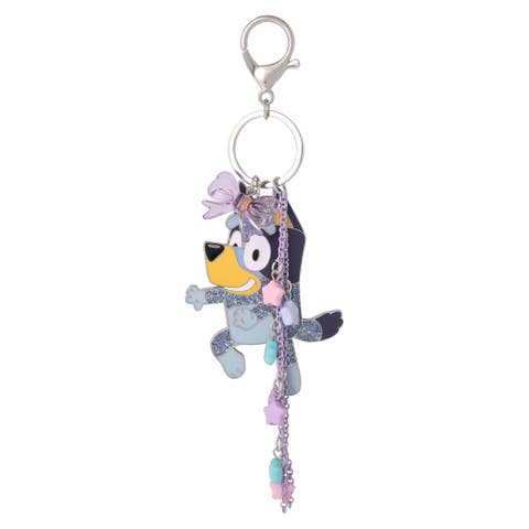 Bag Charms with Lobster Clip, Liquid and Pave Crystals Charm Keychains