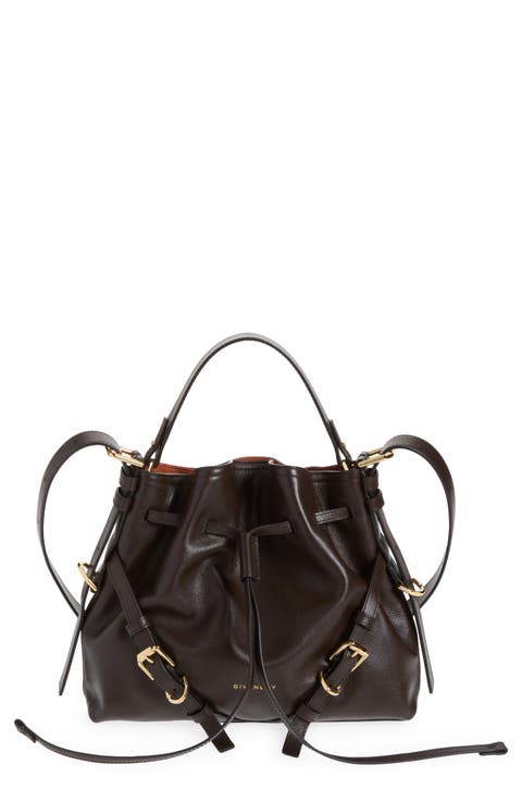 Small Voyou Leather Bucket Bag