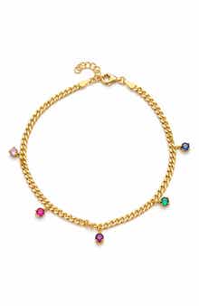 Curb Chain Charm Anklet