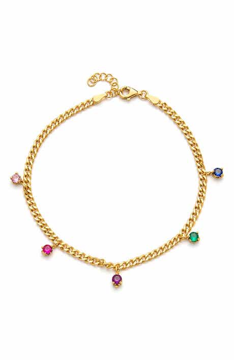 Curb Chain Charm Anklet