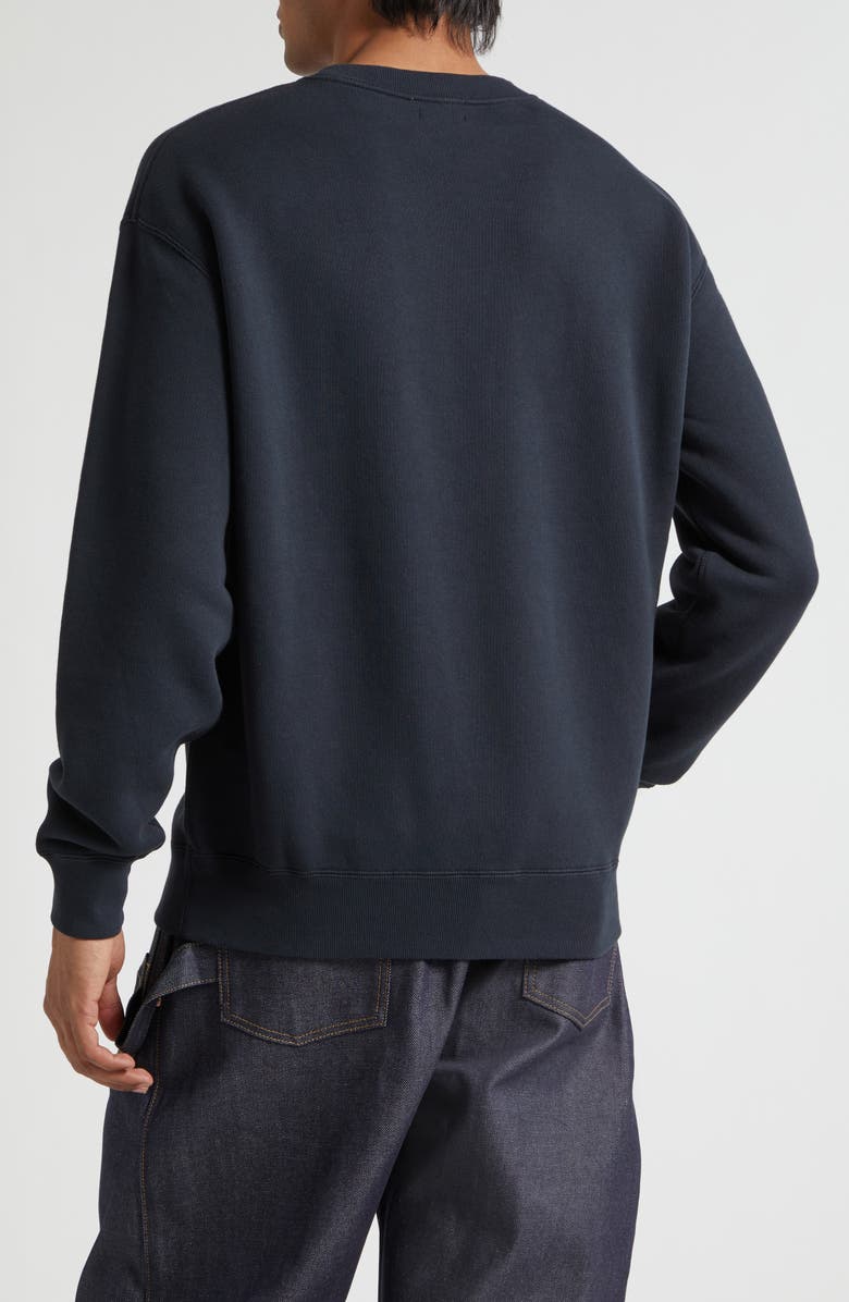 JW Anderson Anonymous Lovers Embroidered Jersey Sweatshirt, Alternate, color, Washed Black