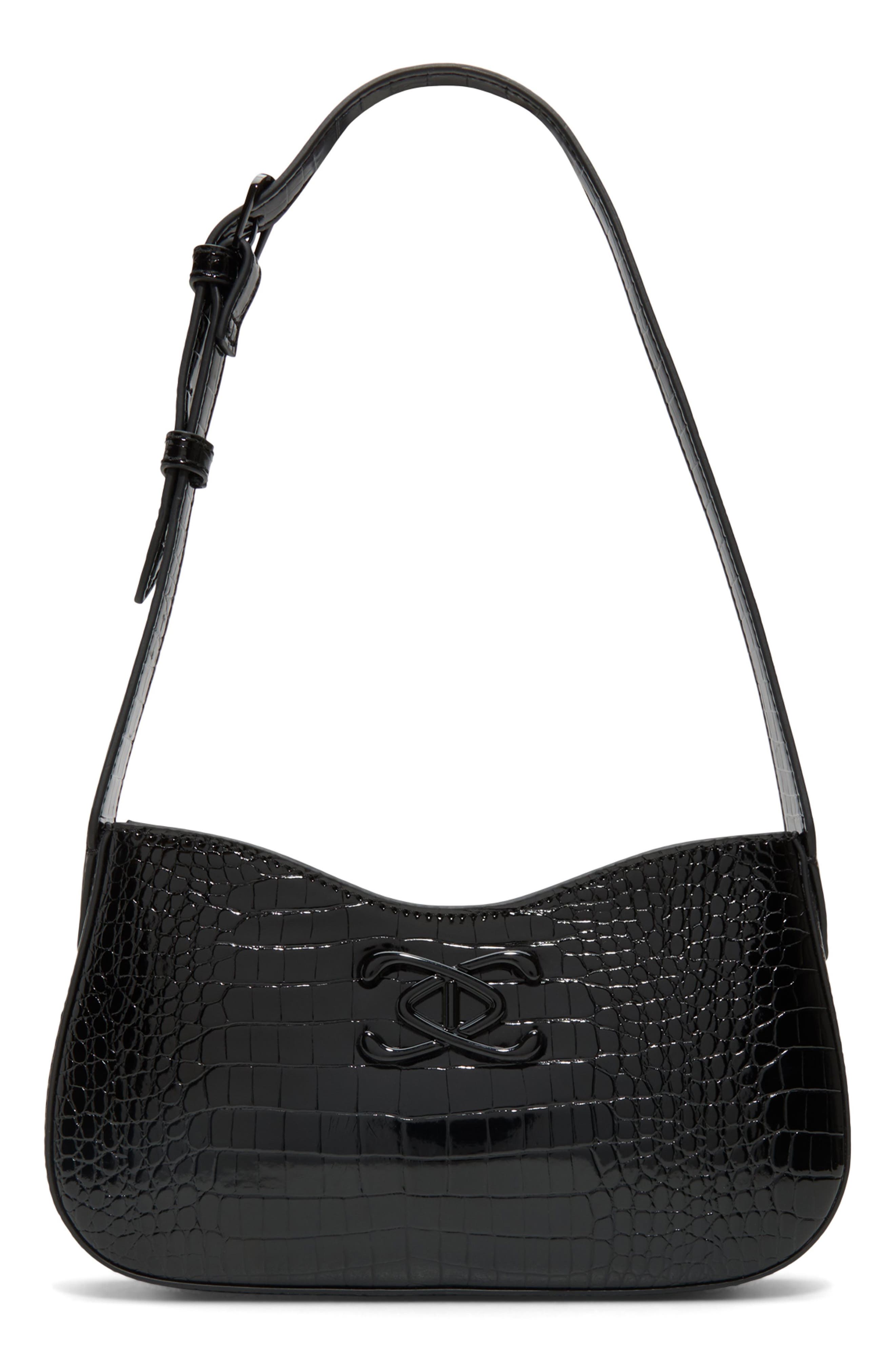 ALDO Charli SHoulder Bag, Main, color, Black/Black