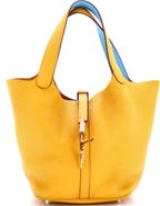 Pre-Owned Hermes Eclat Picotin Lock Bag Clemence MM