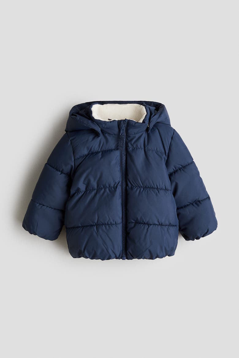 Water-repellent Puffer Jacket, Main, color, Blue