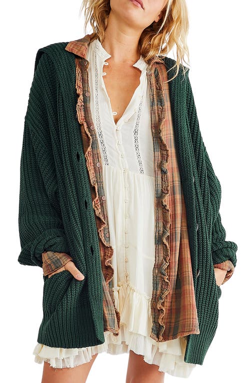 Free People Swim Too Deep Cardigan In Green