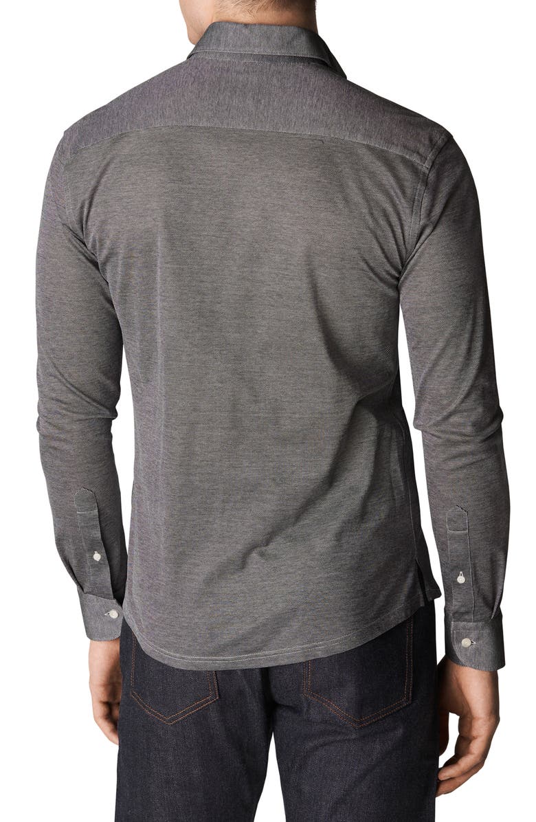 Eton Contemporary Fit Oxford Piqué Dress Shirt, Alternate, color,