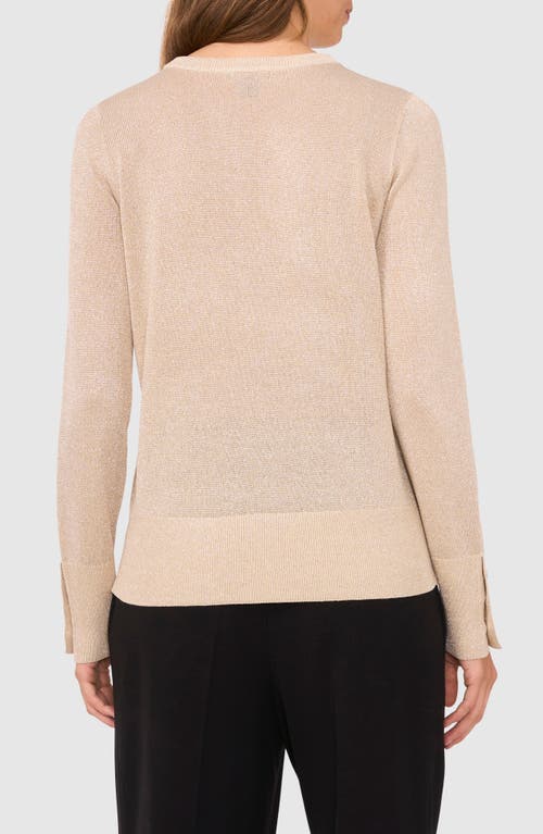 Halogenr Halogen(r) Rhinestone Button Sweater In Pearl Ivory