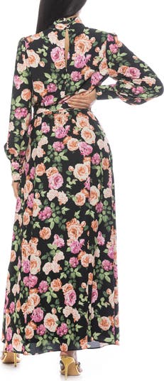 Saliah Mockneck Blouson Sleeve Dress