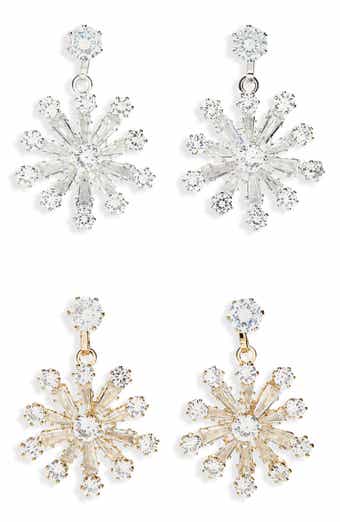 Tasha 2-Pack Starburst Drop Earrings