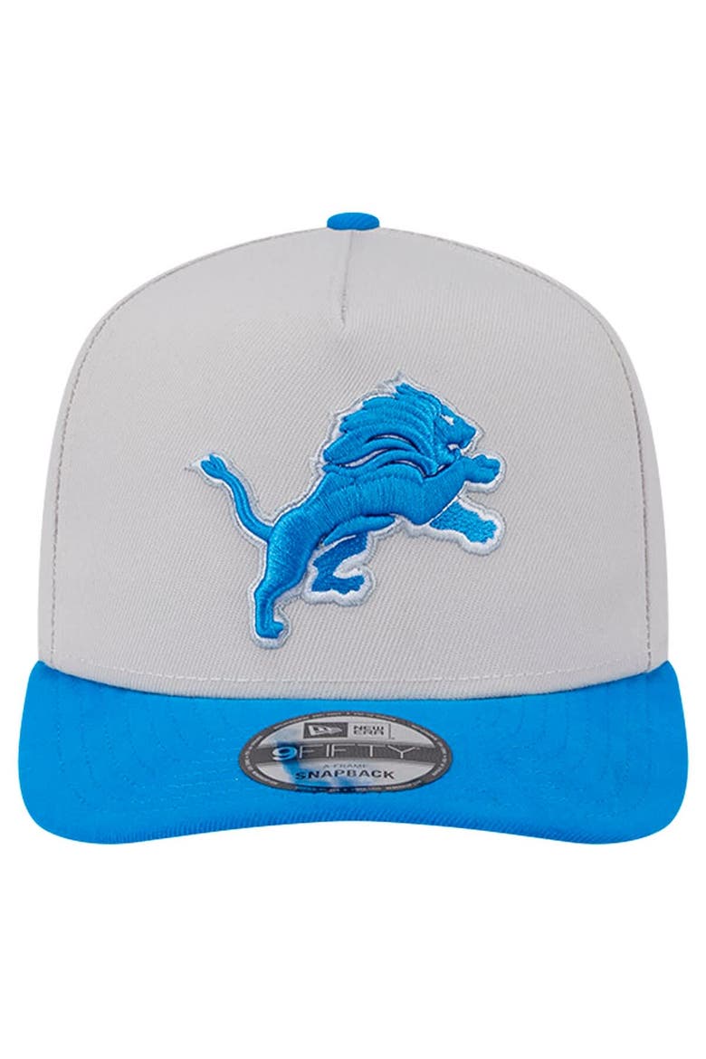 Men's New Era Stone Detroit Lions Decent 9FIFTY A-Frame Snapback Hat, Alternate, color, Stone