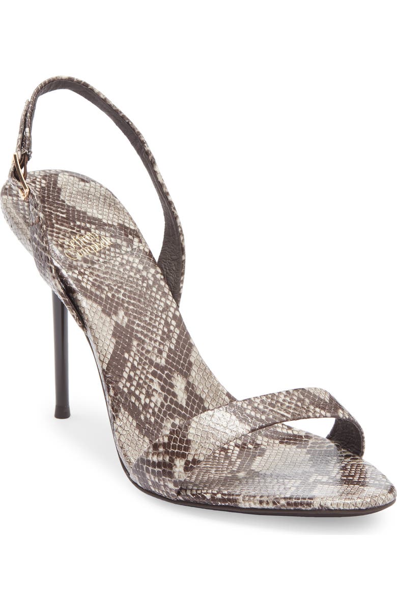 Jeffrey Campbell Go-Getter Sandal, Main, color, Brown Multi Python