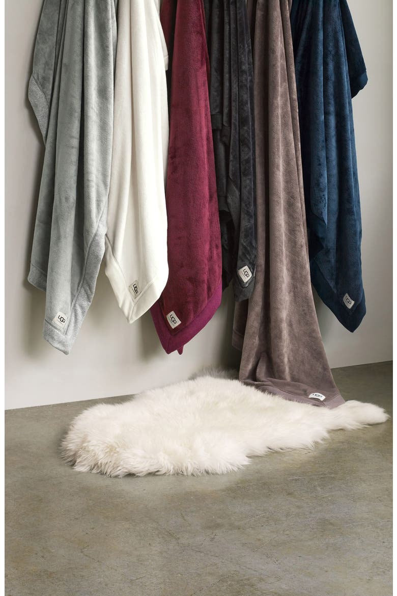Genuine Shearling Rug, Alternate, color, GREY