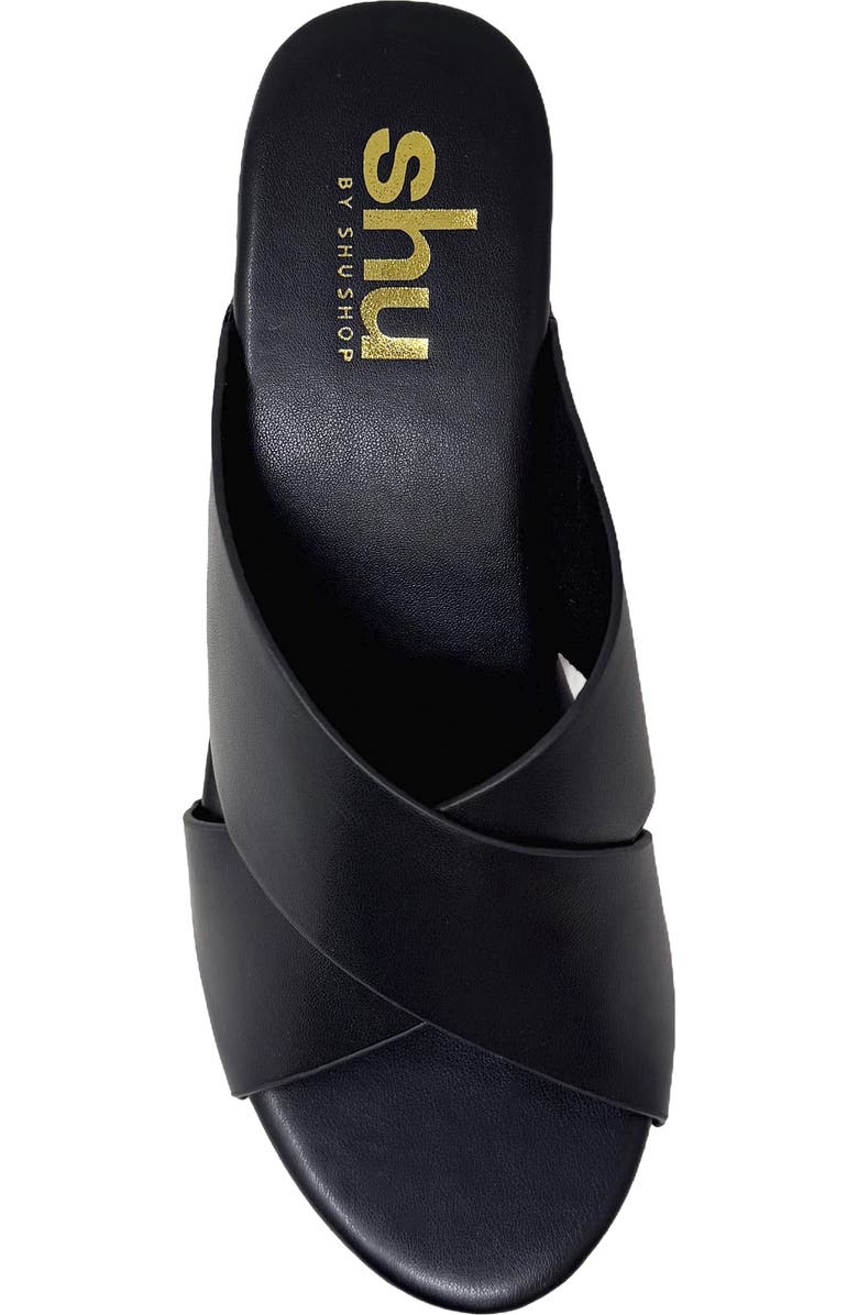 SHUSHOP Ivanna Platform Slide Sandal, Alternate, color, Black