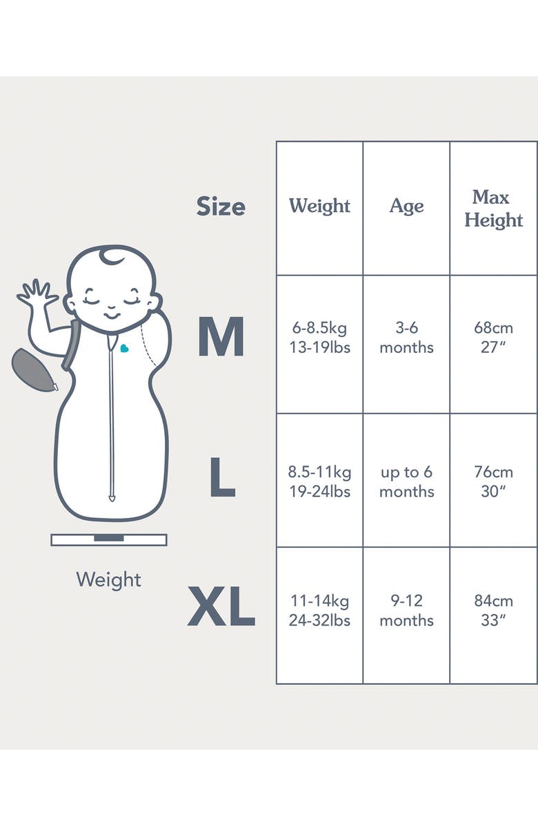 LOVE TO DREAM Swaddle Up<sup>™</sup> Transition Bag 1.0 TOG Swaddle, Alternate, color, Lunar