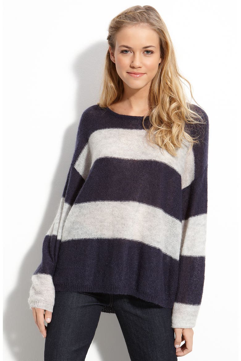 Wide Stripe Pullover, Main, color, MARITIME COMBO