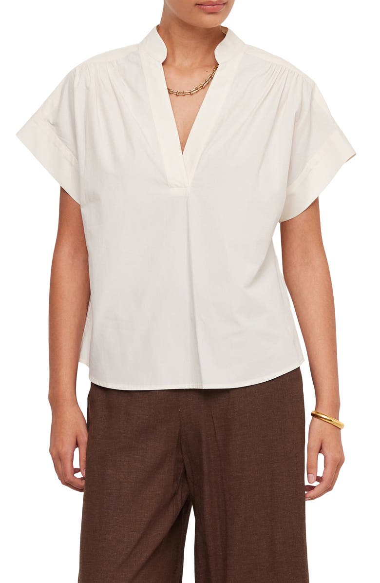 FIFTEEN TWENTY Short Sleeve V-Neck Top, Main, color,