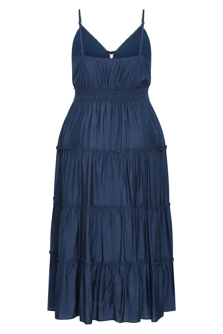 Aiza Midi Sundress, Alternate, color, PETROL