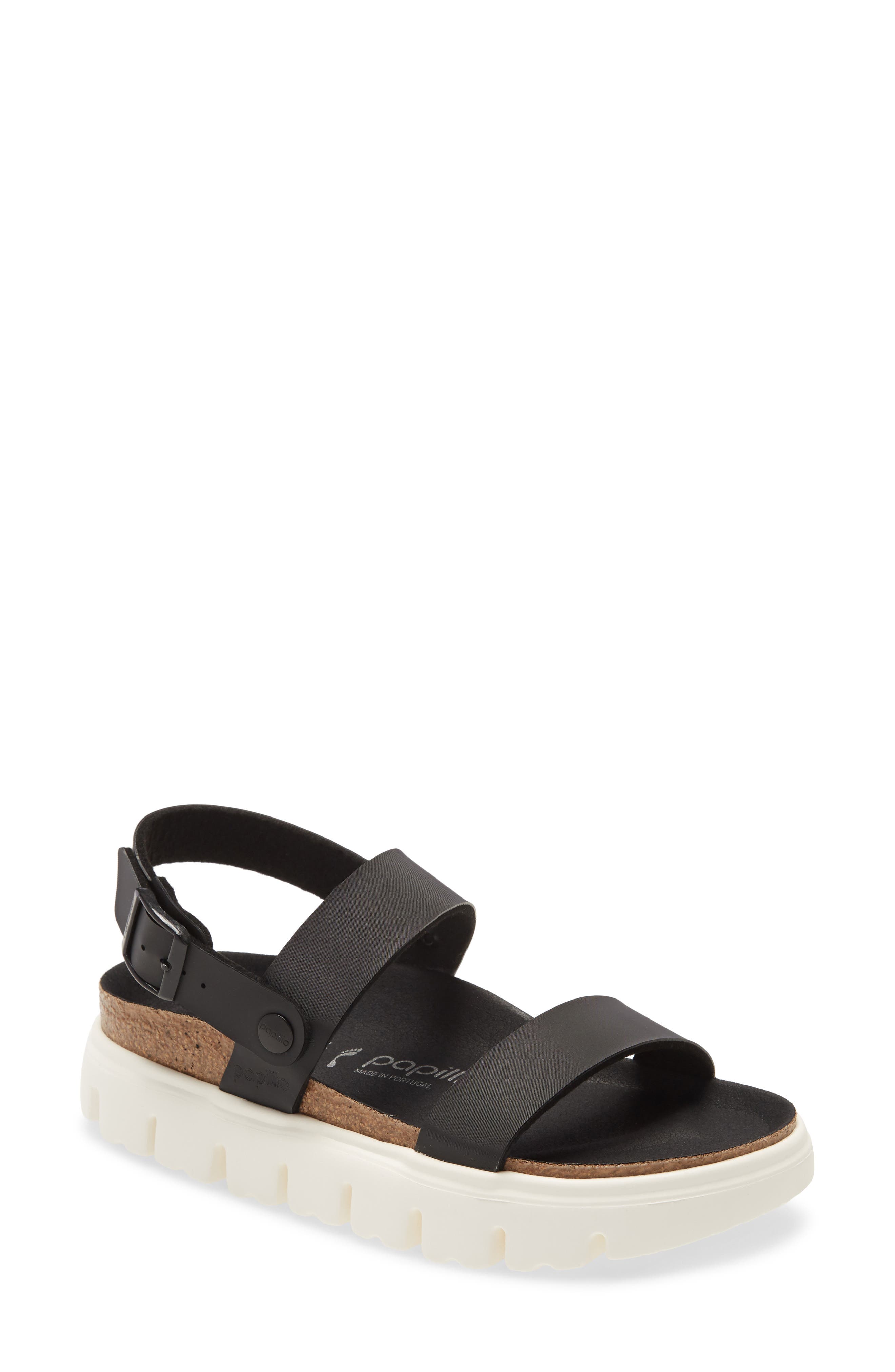 Birkenstock Papillio by Birkenstock Cameron Birko-Flor Strappy Platform Sandal, Main, color, 