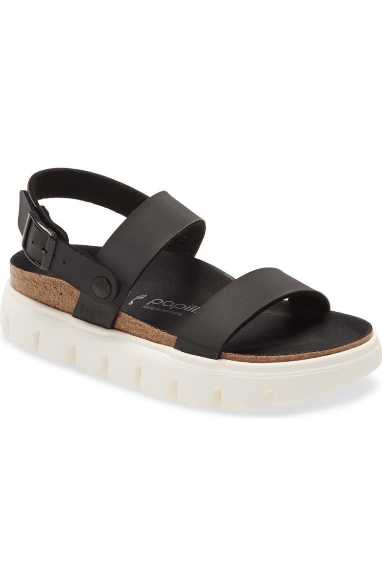 Birkenstock Papillio by Birkenstock Cameron Birko-Flor Strappy Platform Sandal, Main, color,