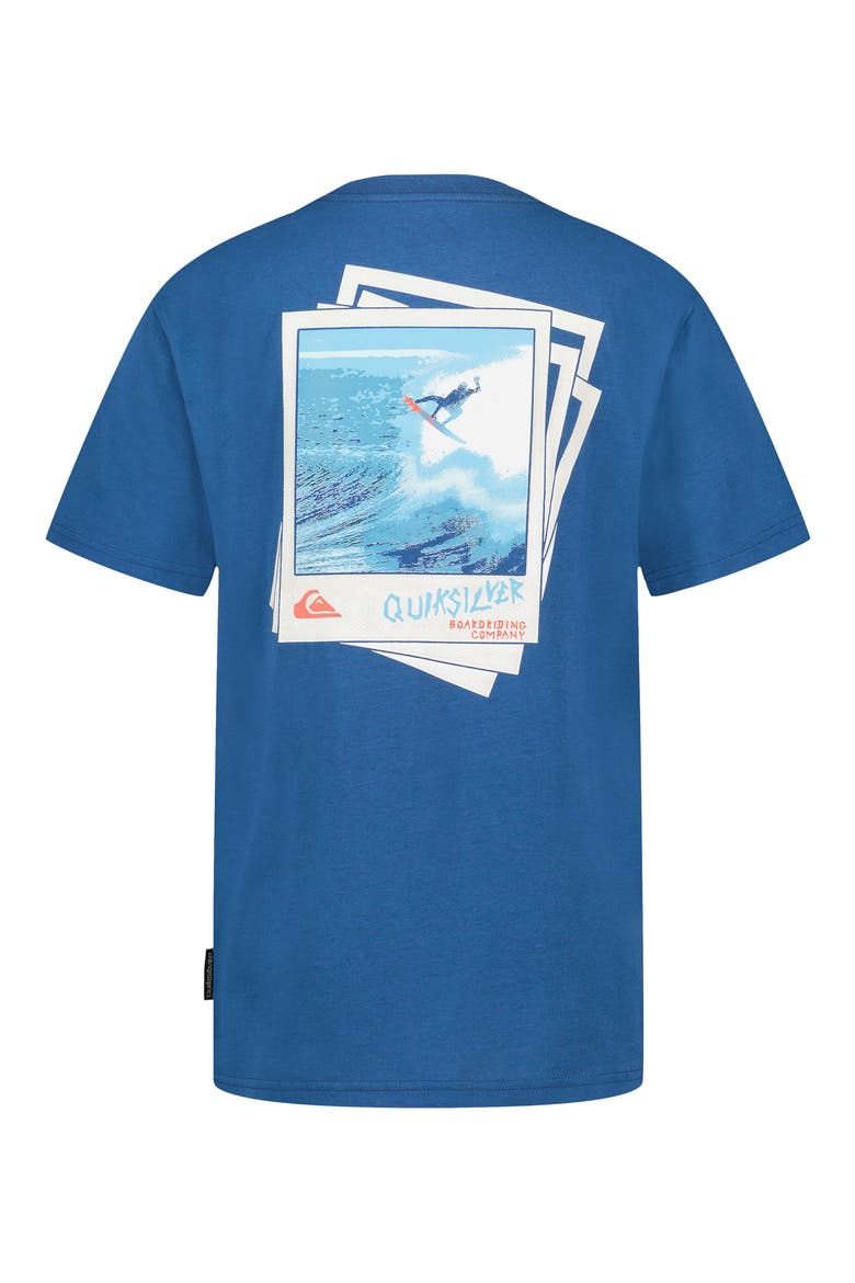 Kids' Surf Snapshot T-Shirt, Alternate, color, BLUE CORAL