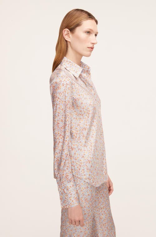 REBECCA TAYLOR REBECCA TAYLOR VIOLET FLEUR SILK BLOUSE