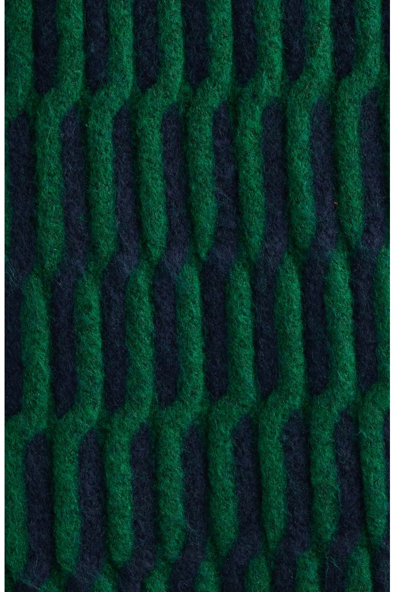 Geo Pattern V-Neck Vest, Alternate, color, MEDIUM GREEN