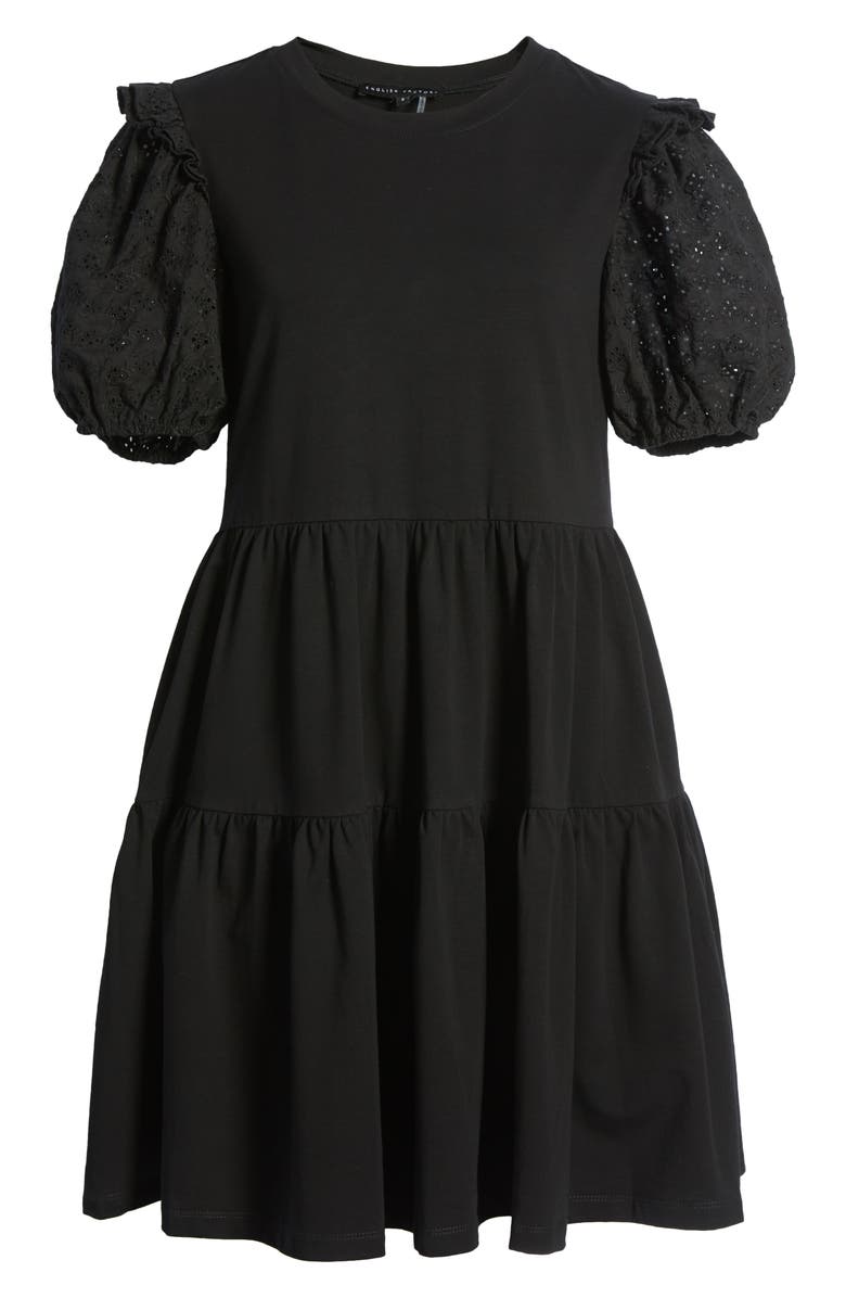 English Factory Eyelet Sleeve Knit Dress, Alternate, color,
