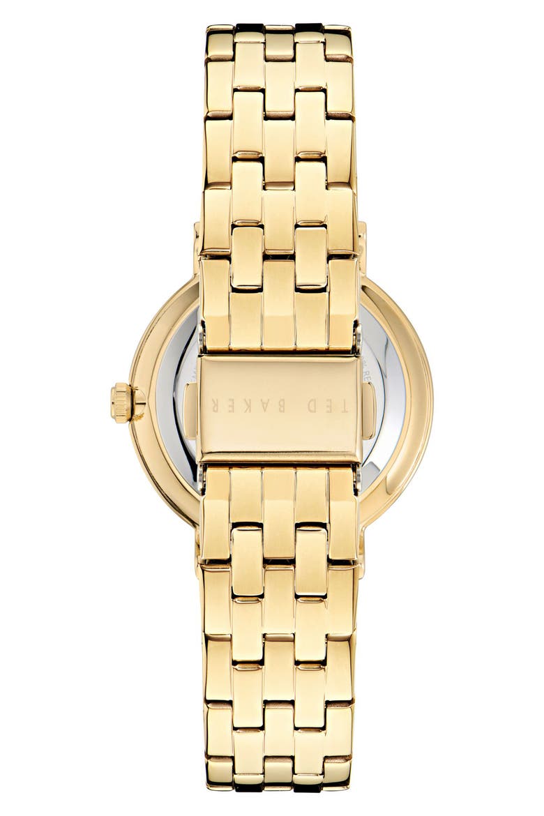 Floral Bracelet Watch, Alternate, color, GOLD-TONE