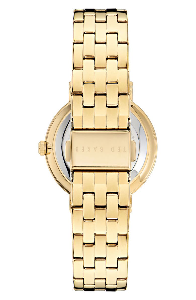Ted Baker London Floral Bracelet Watch, Alternate, color, Gold-Tone