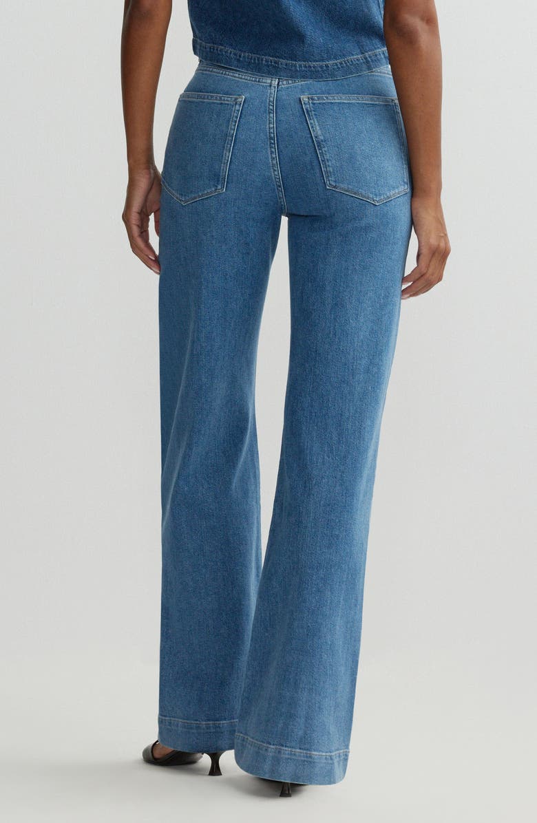 DL1961 Karmine Refined High Waist Wide Leg Jeans, Alternate, color, Terra Blues Aura