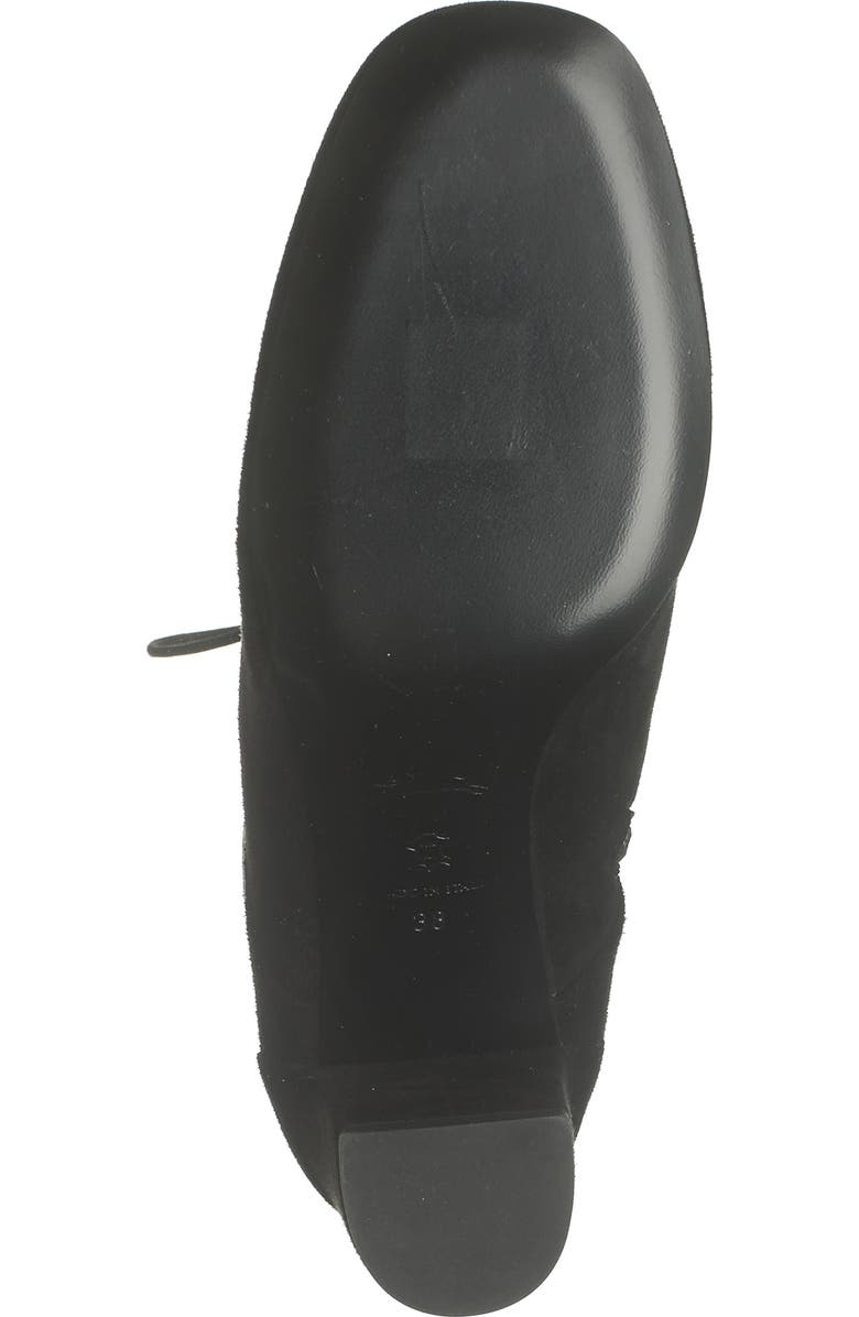 Longchamp Block Heel Leather Lace-Up Boot, Alternate, color,