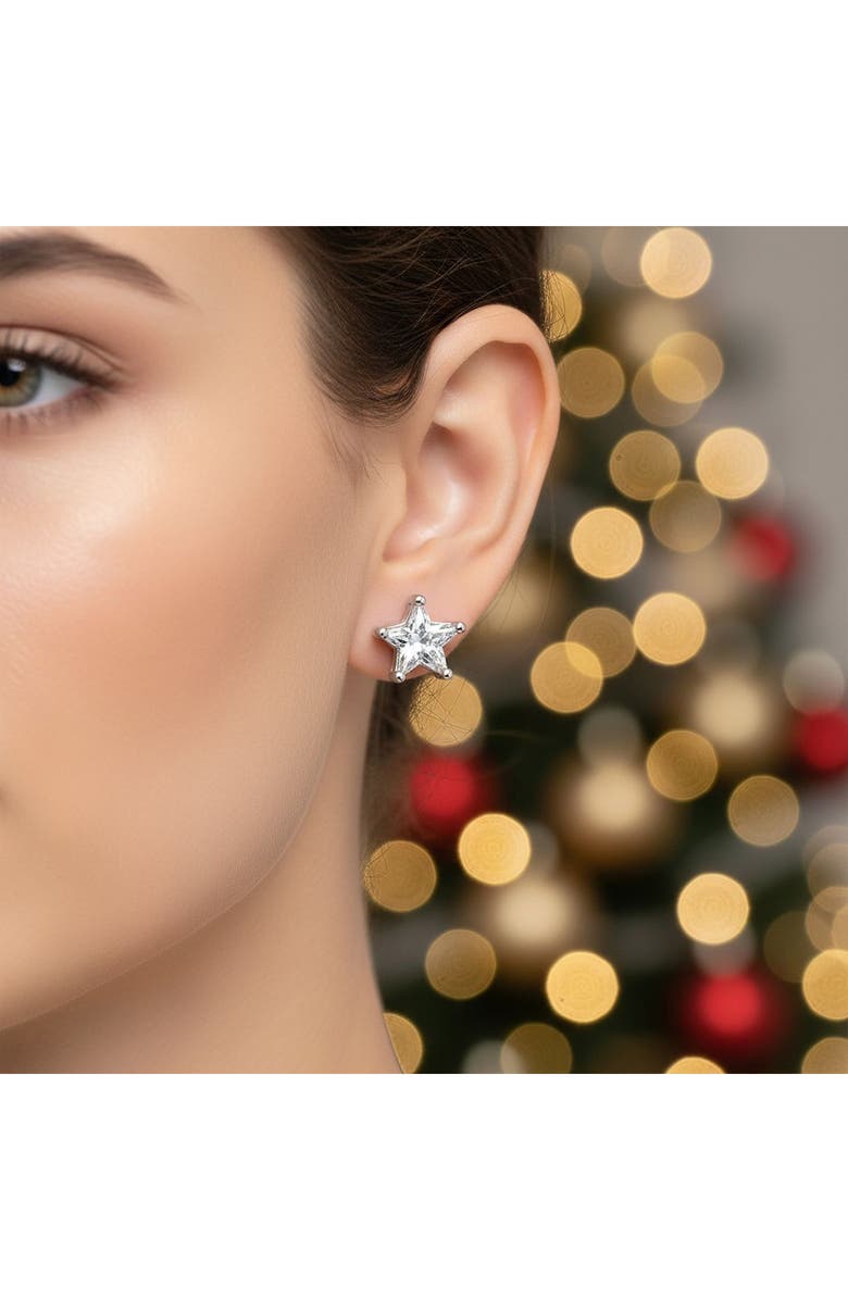 BLING JEWELRY Cubic Zirconia Celestial Stud Earrings, Alternate, color, 