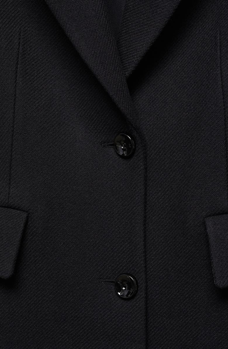 MANGO Structured Virgin Wool Blend Coat, Alternate, color, 