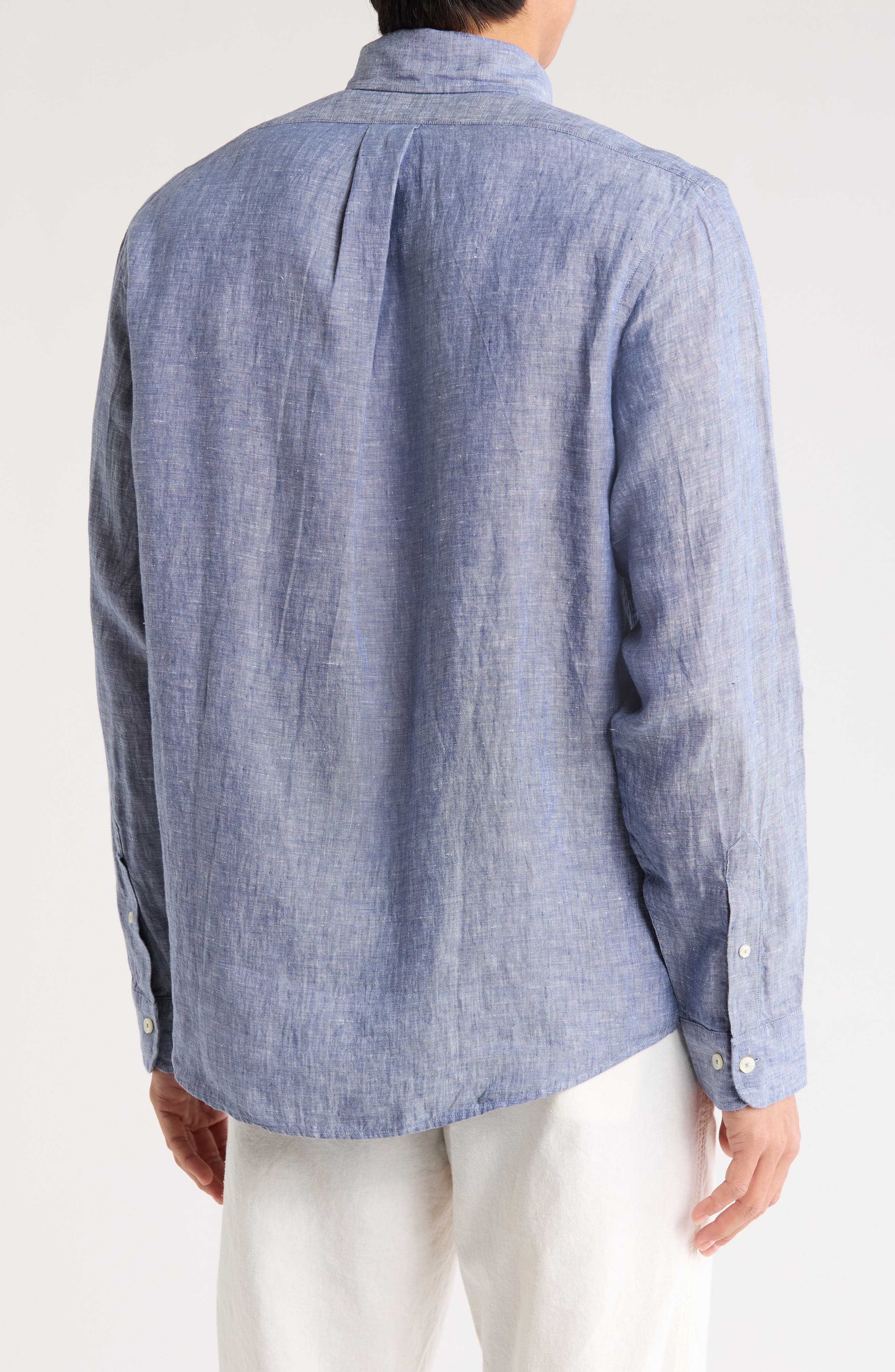Regular Fit Linen Button-Down Shirt - image 2