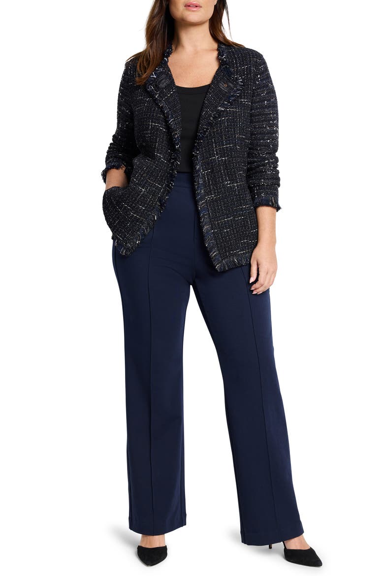 Nightfall Fringe Tweed Jacket, Alternate, color, BLACK INDIGO