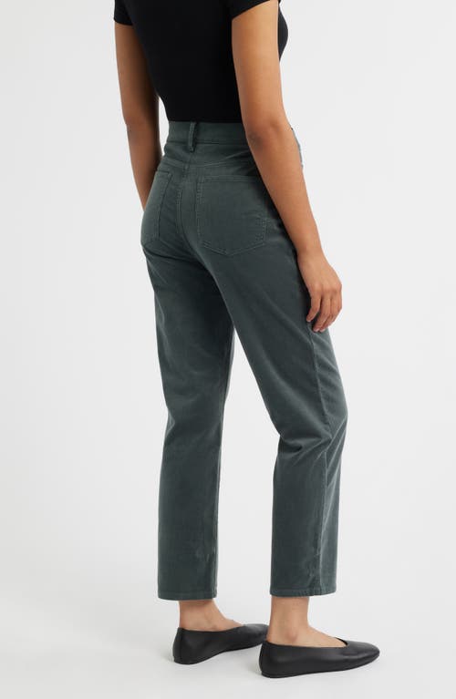 Eileen Fisher High Waist Ankle Straight Leg Jeans In Blue