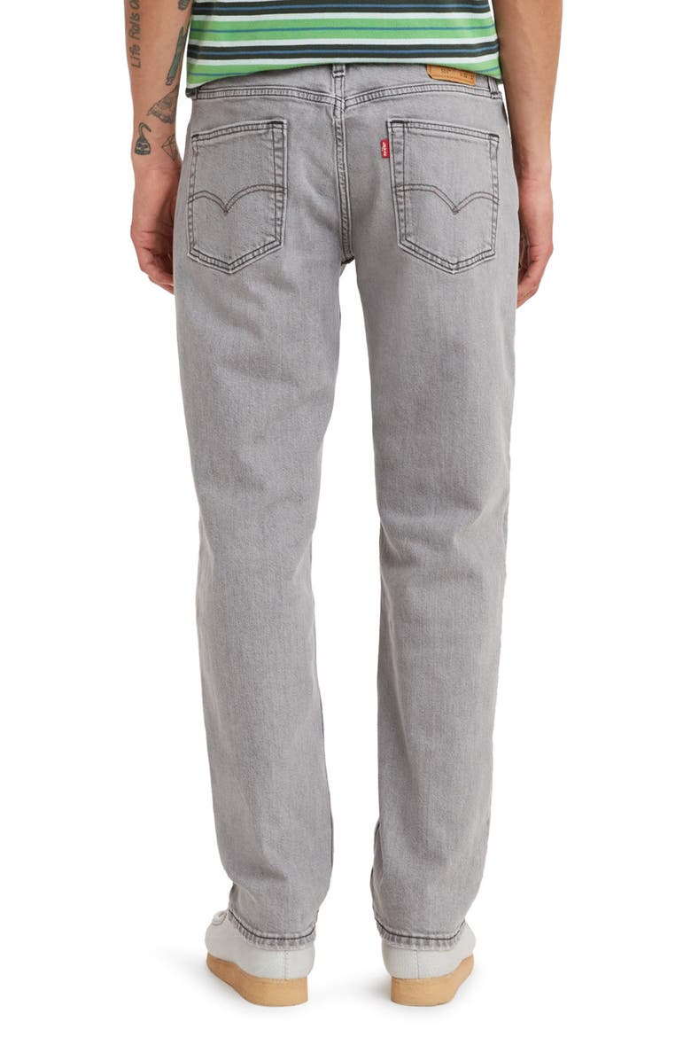 514™ Straight Fit Stretch Jeans, Alternate, color, CLOUDED GREY MIST AD