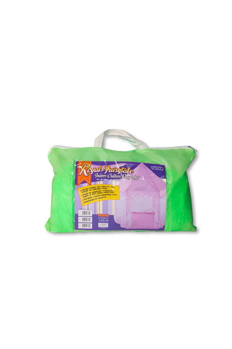 Green Hexagon Fantasy Castle Play Tent | 53 x 47 x 55 Inches, Alternate, color, Green