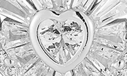 Glaze Jewelry Cz Heart Pendant & Stud Earrings Set