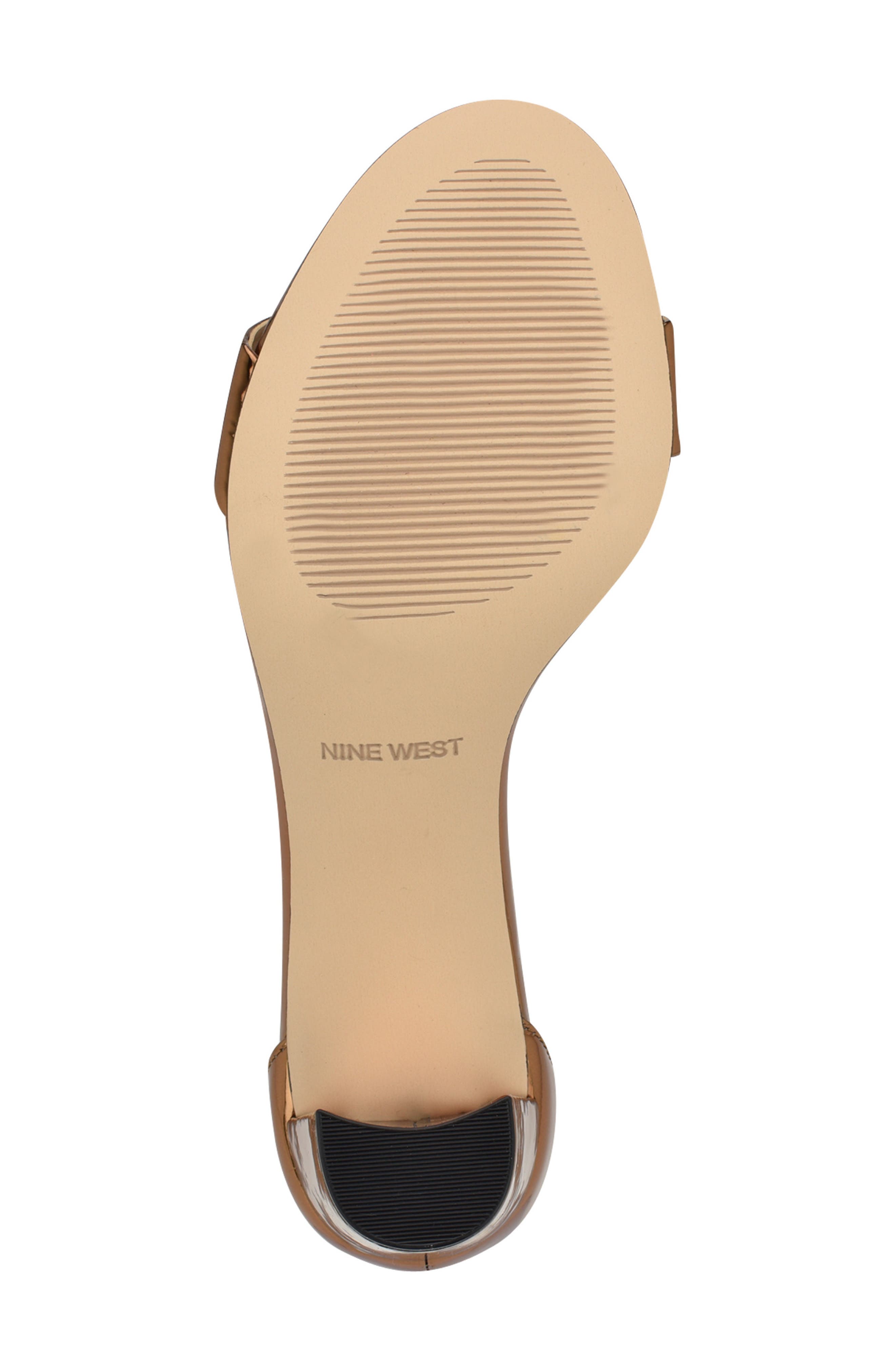 Nine West Pruce Ankle Strap Sandal, Alternate, color, Bronze