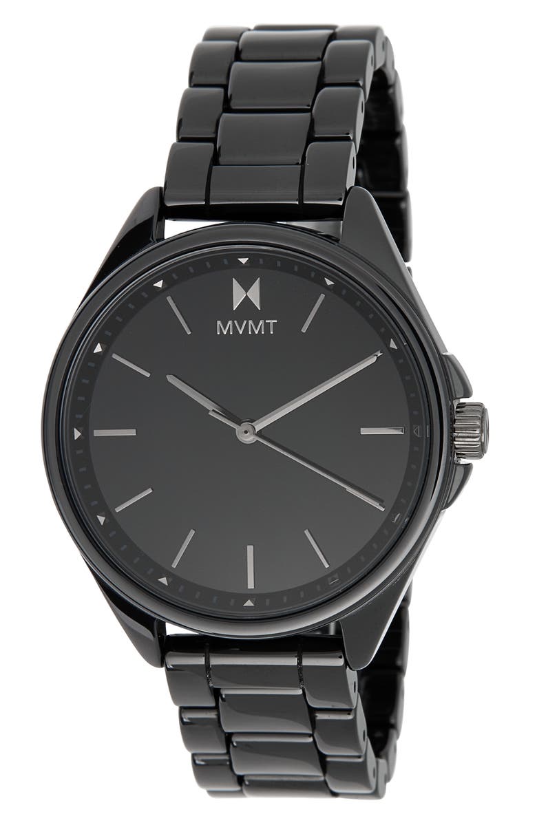 MVMT WATCHES Coronada Ceramic Bracelet Watch, 36mm, Main, color, Coronada Black